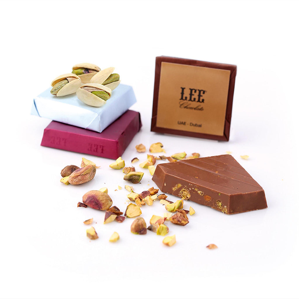 Lee Dunkel Schokolade mit Pistazien