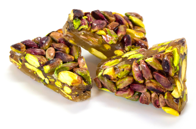 Lokum extra Pistazien auf beide Seite