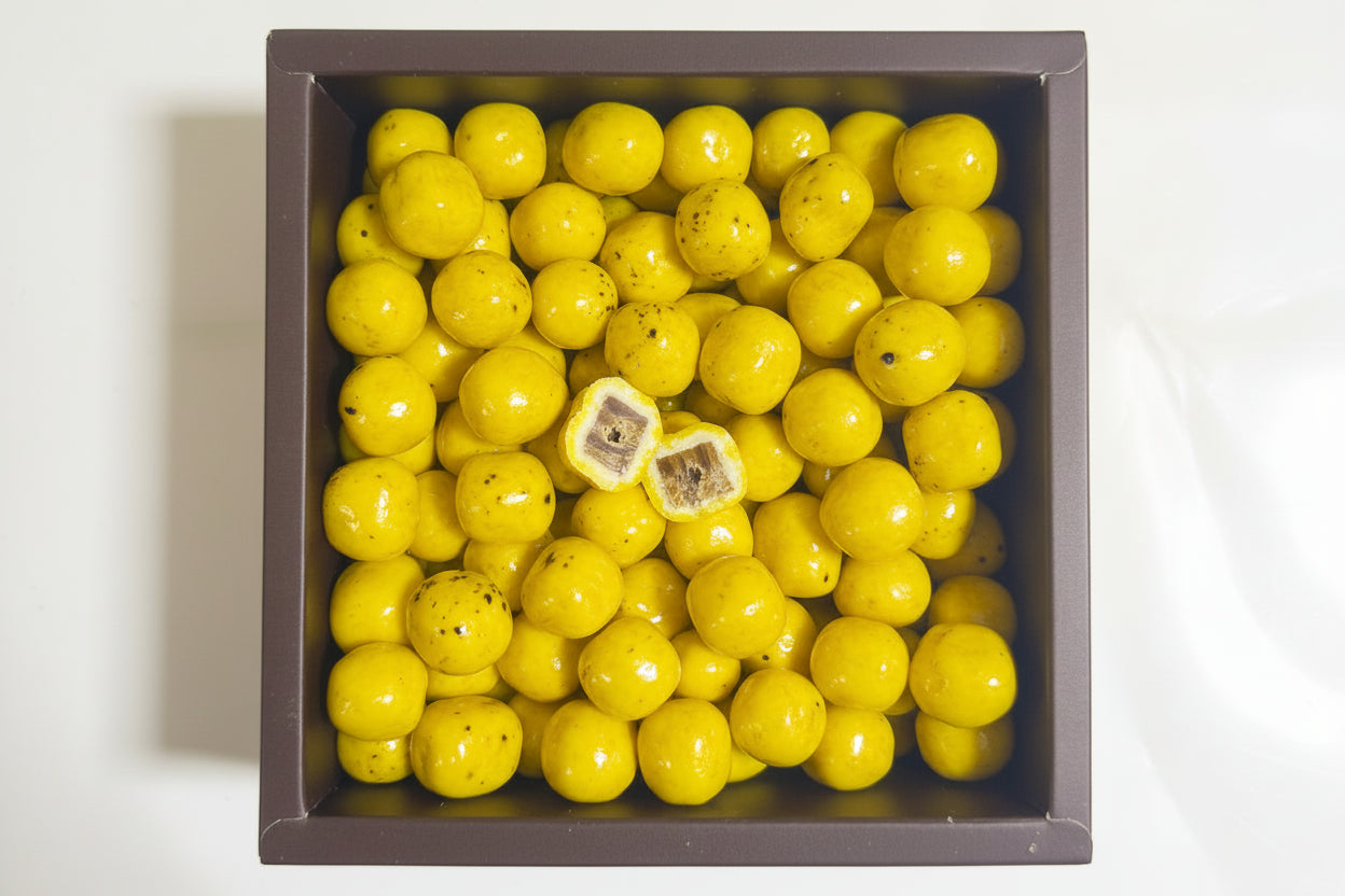 Caramel Dragée mit Schokolade